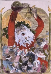 Merry Christmas by Kenny Meadows, from the Illustrated London News