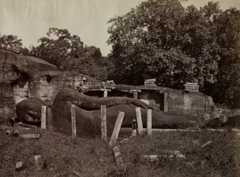 The Paranirvana of Buddha, Gal Vihara, Polonnaruva, Ceylon