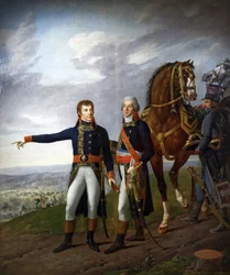 General Bonaparte and his Chief of Staff General Louis Alexandre Berthier at the Battle of Marengo on 14th June 1800, c.1800-01