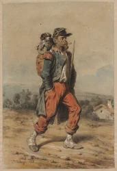 Soldier with Dog