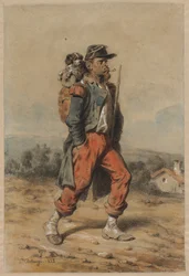 Soldier with Dog, 1853