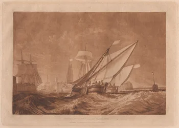 Entrance of Calais Harbour