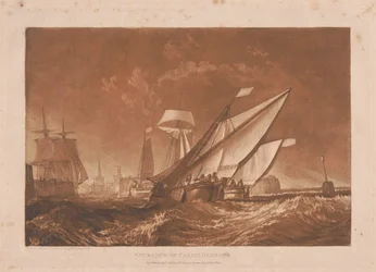 Entrance of Calais Harbour