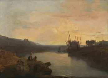 Harlech Castle, from Tygwyn Ferry, Summer