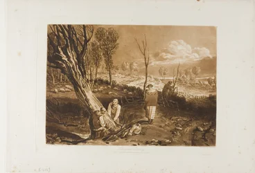 Hedging and Ditching, plate 47 from Liber Studiorum