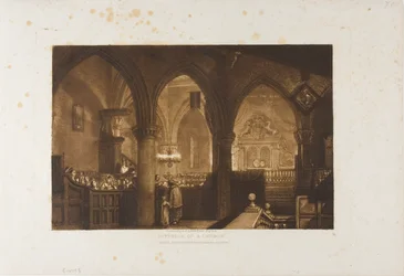 Interior of a Church, plate 70 from Liber Studiorum