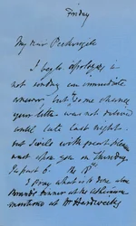 Letter from JMW Turner