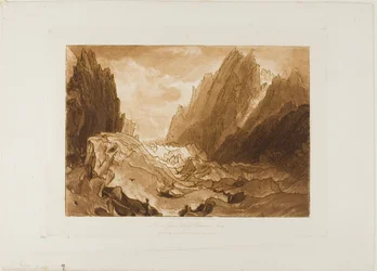 Mer de Glace, plate 50 from Liber Studiorum