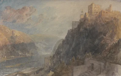 Rheinfels Looking toward Katz and Goarhausen