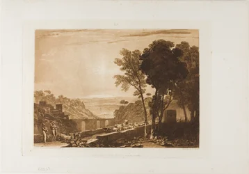 The Bridge and Goats, Plate 43 from Liber Studiorum