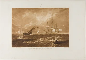 The Leader Sea Piece, plate 20 from Liber Studiorum