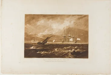 The Leader Sea Piece, plate 20 from Liber Studiorum