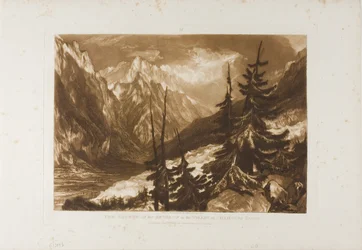 The Source of the Arveron, plate 60 from Liber Studiorum
