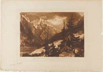 The Source of the Arveron, plate 60 from Liber Studiorum