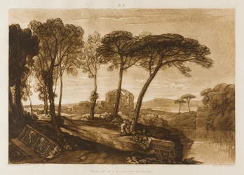 The Temple of Minerva Medica, plate 23 from Liber Studiorum