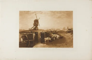 Windmill and Lock, plate 27 from Liber Studiorum