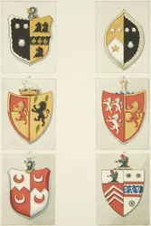 Monumental coats of arms in St Werburgh