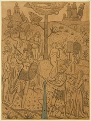 Panel from an Old Oak Chest in the Orphan Asylum, Hook