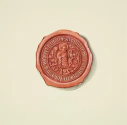 Seal depicting St John the Baptist (perhaps Merchant Taylors), c.1825