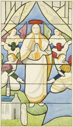 Stained glass in St Mark