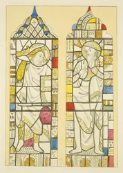 Stained glass in north window, north transept of St Mary Redcliffe