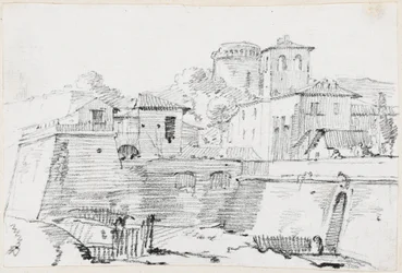A Fortified Town in Italy