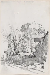 Houses beside a Road in Italy