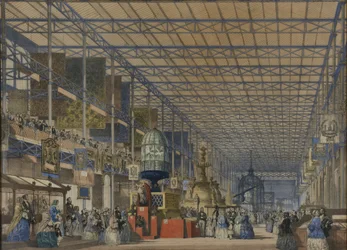 The Opening of the Great Exhibition - The British Nave, from 