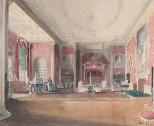 The State Bed Chamber, Stowe Buckinghamshire, 1838