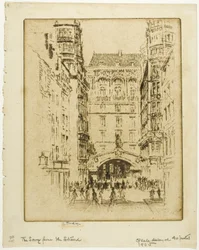 Entrance to the Savoy Hotel