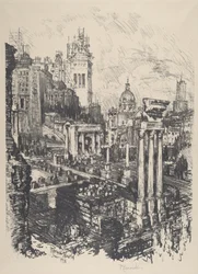Old and New Rome, Victor Emanuel Monument, 1911
