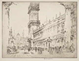 Rebuilding the Campanile, Venice, No.II