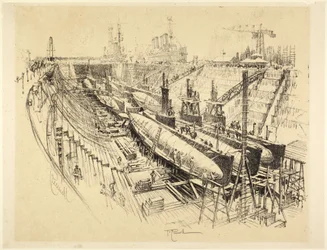 Submarines in Dry Dock