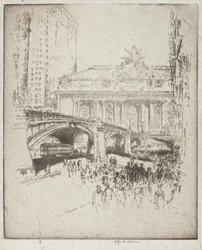The Approach to the Grand Central, New York