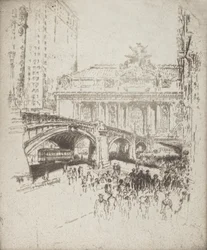 The Approach to the Grand Central, New York