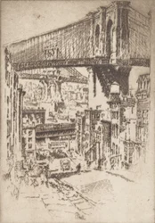 The Bridges, from Brooklyn, 1921