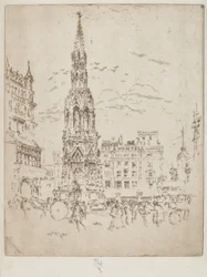 The Elinor Cross, in Front of Charing Cross Railway Station