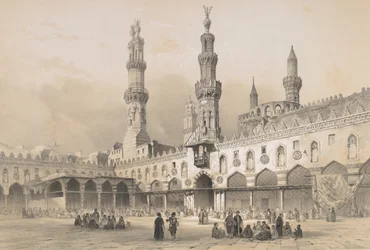 Courtyard of the Al-Azhar Mosque, Cairo