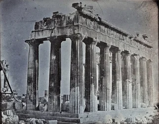 Facade and North Colonnade of the Parthenon on the Acropolis, Athens