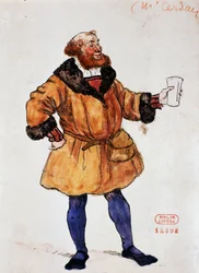 Costume for character of Brander in La Damnation of Faust by Hector Berlioz