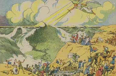 Moses crossing the Red Sea