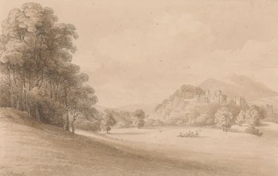 Dunster Castle, Somerset: Showing Castle in Distance