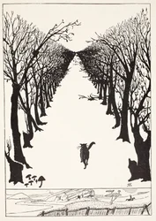 The Cat that Walked by Himself, illustration from 