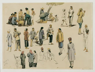 Figure Studies of Chinese People