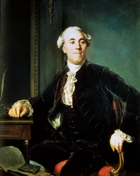 Portrait of Jacques Necker (1732-1804). He was Minister of Finance under Louis XVI - Painting by Joseph Siffred Duplessis (1725-1802) (Joseph-Siffred, Joseph Siffrede, Joseph-Siffrede, Joseph Siffrein, Joseph-Siffrein)