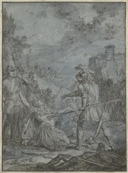 Surrender of a Commander Group of Similar Illustrations with Knights and Riders (series title)