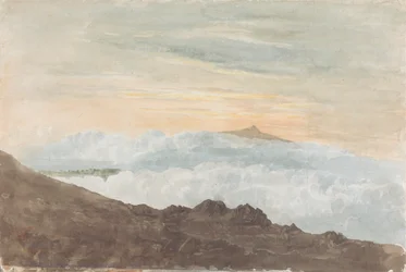 Mountainous Landscape with Clouds