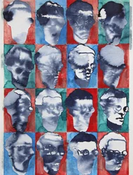 Abstract Faces Grid