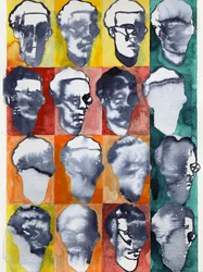 Abstract Faces Grid