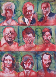 Nine Expressive Faces